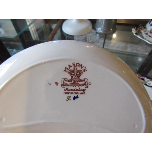 1118 - Masons Ironstone Mandalay Pattern Set of Twelve Serving Dishes Each Approximately 8 Inches Wide