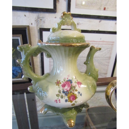 1144 - Collection of Five Various Porcelain Teapots Largest Approximately 12 Inches High