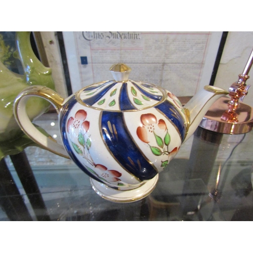 1144 - Collection of Five Various Porcelain Teapots Largest Approximately 12 Inches High