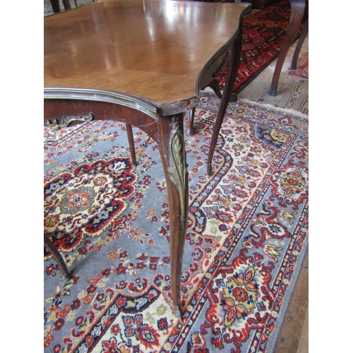 1147 - Antique French Side Table Shaped Top Above Cabriole Supports Ormolu Mounted Approximately 30 Inches ... 