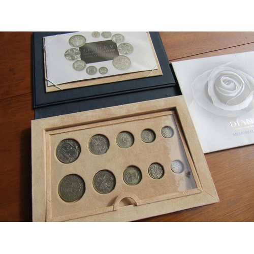 1176 - Collection of Various English Silver Coins and a Princess Diana Commemorative Coin