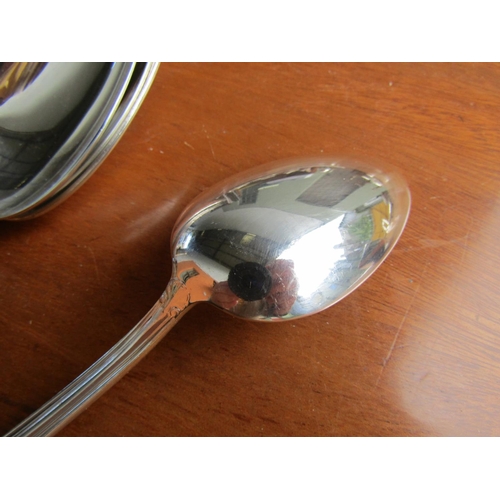 1188 - Set of Six Silver Dessert Spoons