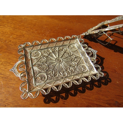 1204 - Silver Desk Photograph Frame and Silver Pin Tidy Tray Two Pieces in Lot Tallest Approximately 3 Inch... 