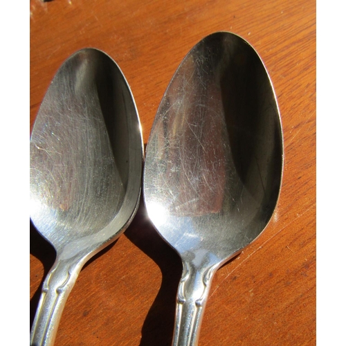 1217 - Oneida American Silver Plated Pair of Teaspoons or Condiment Spoons As New