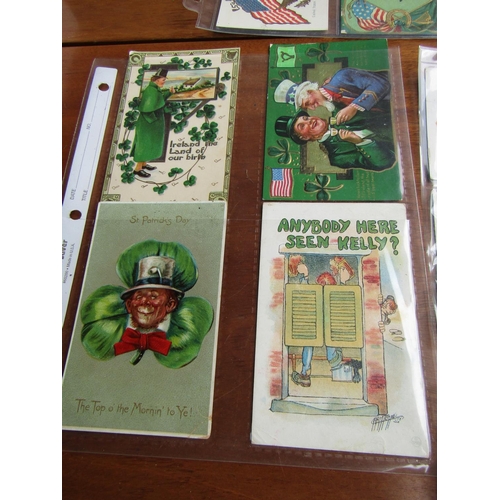 1220 - Amusing Collection Saint Patrick's Day Postcards Antique Quantity as Photographed