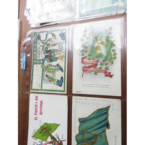 1220 - Amusing Collection Saint Patrick's Day Postcards Antique Quantity as Photographed