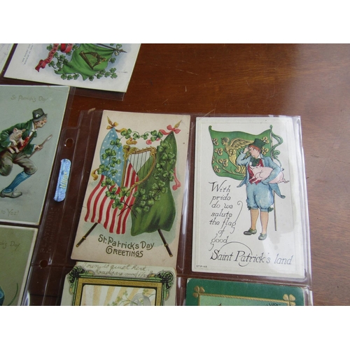 1220 - Amusing Collection Saint Patrick's Day Postcards Antique Quantity as Photographed