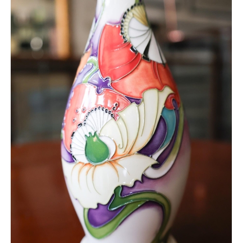 1241 - Moorcroft with Original Presentation Box Present Shaped Form Vase Signed to Base Approximately 8 Inc... 