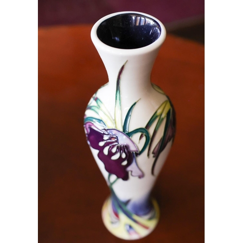 1242 - Moorcroft with Original Presentation Box Present Shaped Form Vase Signed to Base Approximately 8 Inc... 