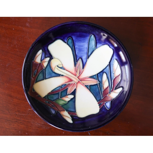 1248 - Moorcroft with Original Presentation Box Present Table Dish Floral Motifs Signed to Base