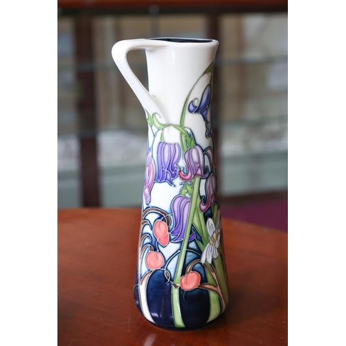 1254 - Moorcroft with Original Presentation Box Present Shaped Form Vase Floral Motif Signed to Base Approx... 