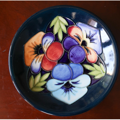 1259 - Moorcroft with Original Presentation Box Present Table Dish Floral Motifs Signed to Base