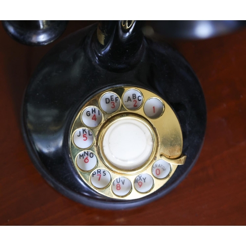 1272 - Upright Telephone with Modern Fittings Working Order Approximately 14 Inches High