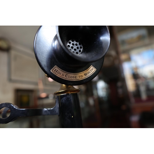 1272 - Upright Telephone with Modern Fittings Working Order Approximately 14 Inches High