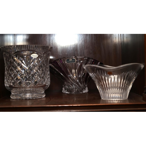 1424 - Three Crystal Vases