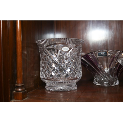 1424 - Three Crystal Vases