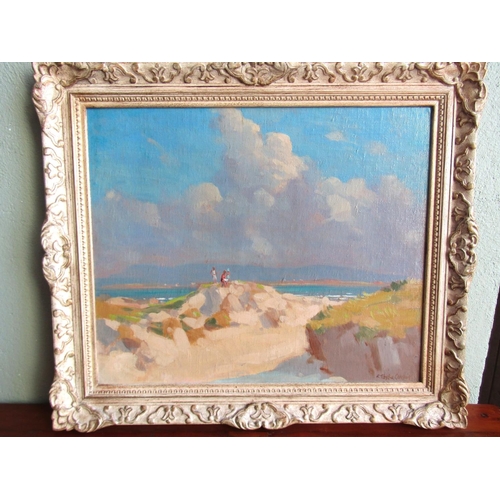 700 - Robert Taylor Carson Downings County Donegal Oil on Board Signed on Right Approximately 20 Inches Hi... 