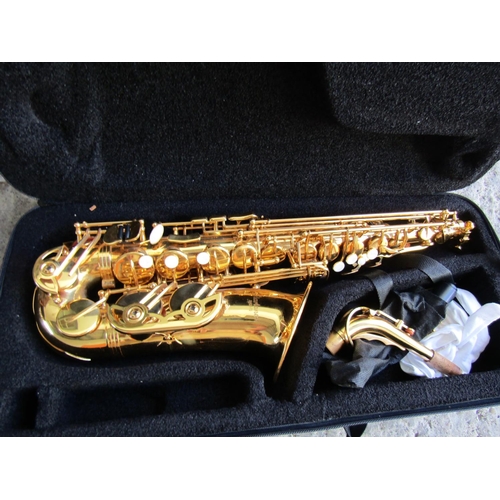 706 - Saxophone by Startone Model SAS-75 Contained Within Original Travel Case Stand also present