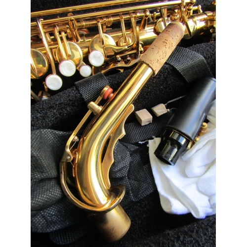 706 - Saxophone by Startone Model SAS-75 Contained Within Original Travel Case Stand also present