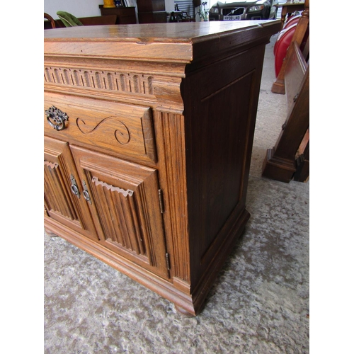 724 - Matching Side Locker Chest with Panel Doors Approximately 28 Inches Wide x 27 Inches Wide