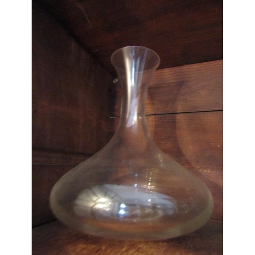 763 - Two Crystal Wine Decanters Each Approximately 11 Inches High