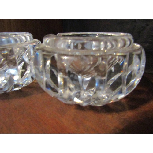 766 - Pair of Irish Cut Crystal Table Salts