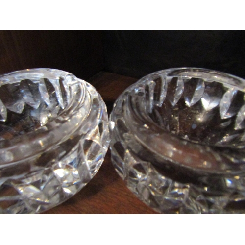 766 - Pair of Irish Cut Crystal Table Salts