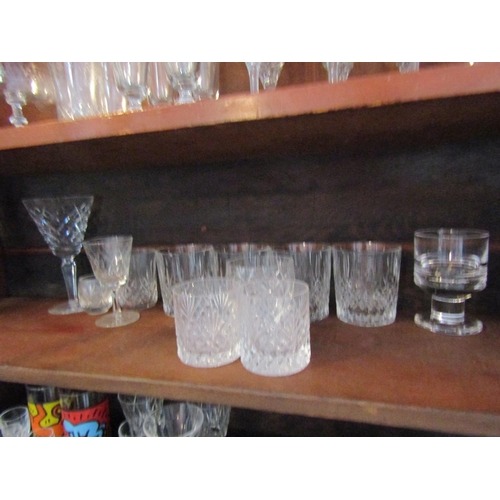 767 - Quantity of Various Glass Shelf as Photographed Some Irish Examples