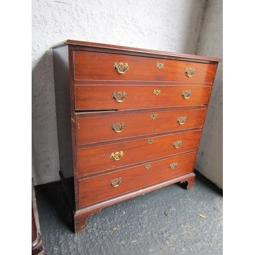 778 - George III Mahogany Chest of Drawers with Secretaire Top Drawer Fitted Interior Approximately 50 Inc... 