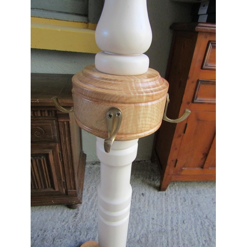 785 - Hat and Coat Stand Pedestal Form Approximately 6ft 4 Inches High