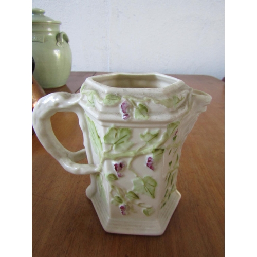 792 - Three Masons Ironstone Mandalay Pattern Belleek Jug and Another Porcelain Piece Five in Lot