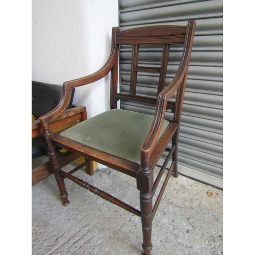 797 - Vintage Armchair and Another Edwardian Example Two in Lot