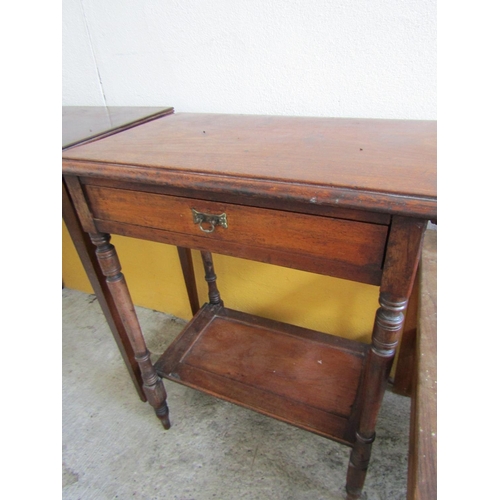 798 - Mahogany Single Drawer Side Table Approximately 22 Inches Wide x 30 Inches High