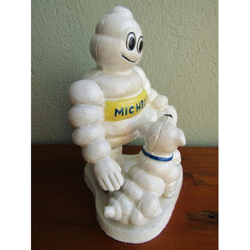 847 - Michelin Man Cast Iron Garage Advertising Figure Approximately 8 Inches High