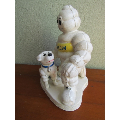 847 - Michelin Man Cast Iron Garage Advertising Figure Approximately 8 Inches High