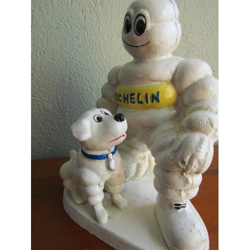 847 - Michelin Man Cast Iron Garage Advertising Figure Approximately 8 Inches High