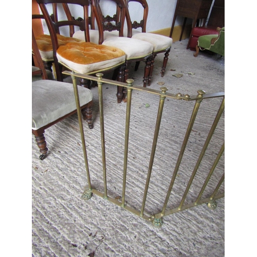 851 - Cast Brass Rail Form Fire Finder Adjustable Size Extending to Approximately 44 Inches x 28 Inches Hi... 