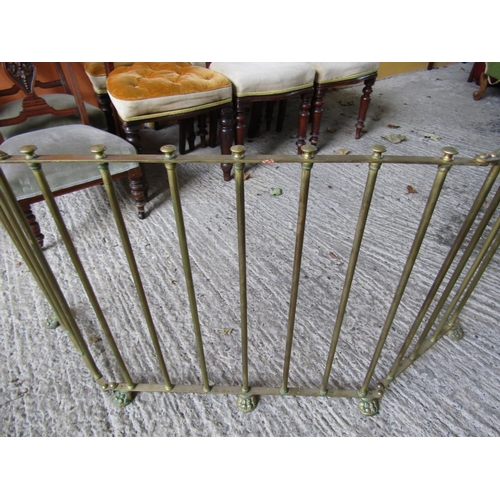 851 - Cast Brass Rail Form Fire Finder Adjustable Size Extending to Approximately 44 Inches x 28 Inches Hi... 