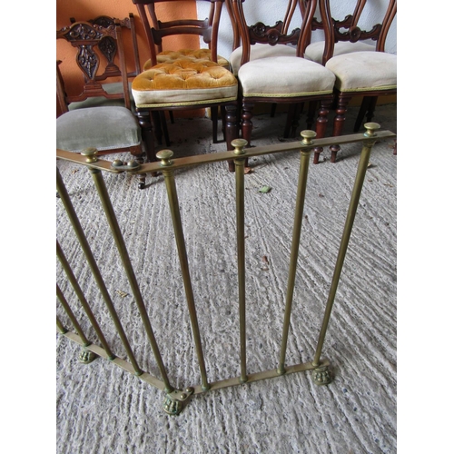 851 - Cast Brass Rail Form Fire Finder Adjustable Size Extending to Approximately 44 Inches x 28 Inches Hi... 