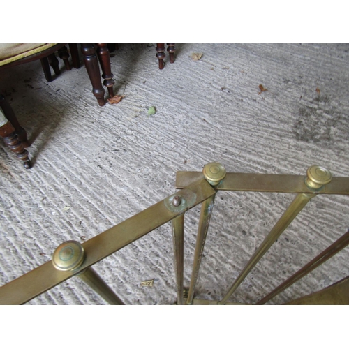 851 - Cast Brass Rail Form Fire Finder Adjustable Size Extending to Approximately 44 Inches x 28 Inches Hi... 