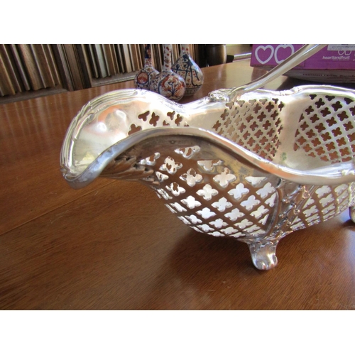 857 - Reed and Barton Silver Plated Wine Table Rest with Pour and Handle Approximately 14 Inches Long