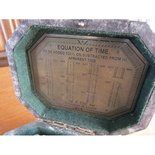 909 - Maritime Compass Contained Within Storage Box Approximately 5 Inches Wide