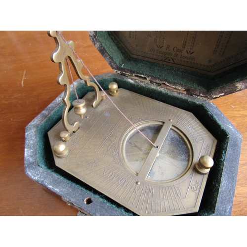 909 - Maritime Compass Contained Within Storage Box Approximately 5 Inches Wide