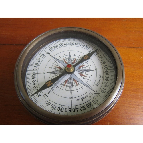 929 - Commemorative Titanic Compass with Embellished Screwtop Cover Approximately 8cm Diameter