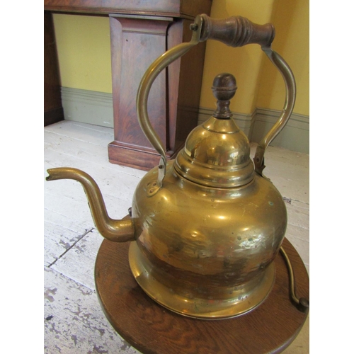 934 - Large Brass Samovar on Stand with Original Brass Liner Full Size Entire Approximately 30 Inches High