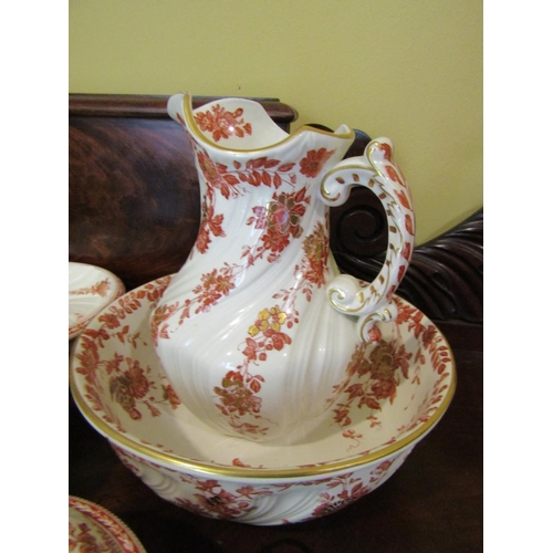 960 - Bentley Pattern Wedgwood Porcelain Dressing Table Set Including Ewer and Bowl Quantity as Photograph... 