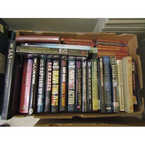 965 - Quantity of Various of Military Books, Novels, etc. Including SAS Interest Quantity as Photographed