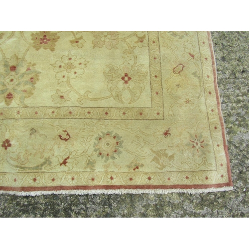 983 - Persian Pure Wool Rug Pale Ground 290cm Long x 195cm Wide