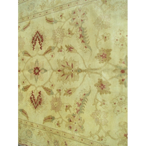 983 - Persian Pure Wool Rug Pale Ground 290cm Long x 195cm Wide