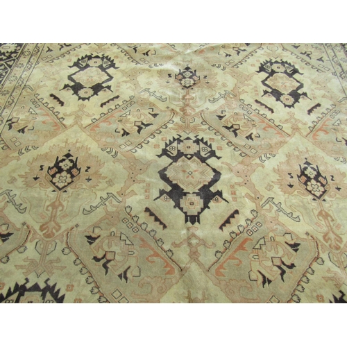 986 - Persian Pure Wool rug Pale and Dark Navy Ground 375cm Long x 270cm Wide